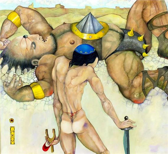 David and Goliath by Mylo Quam, 1988