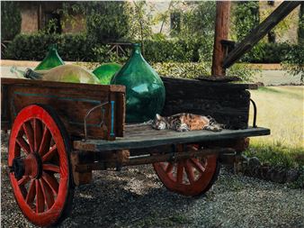 Sjesta na rynku toskańskim - Janusz Kulikowski