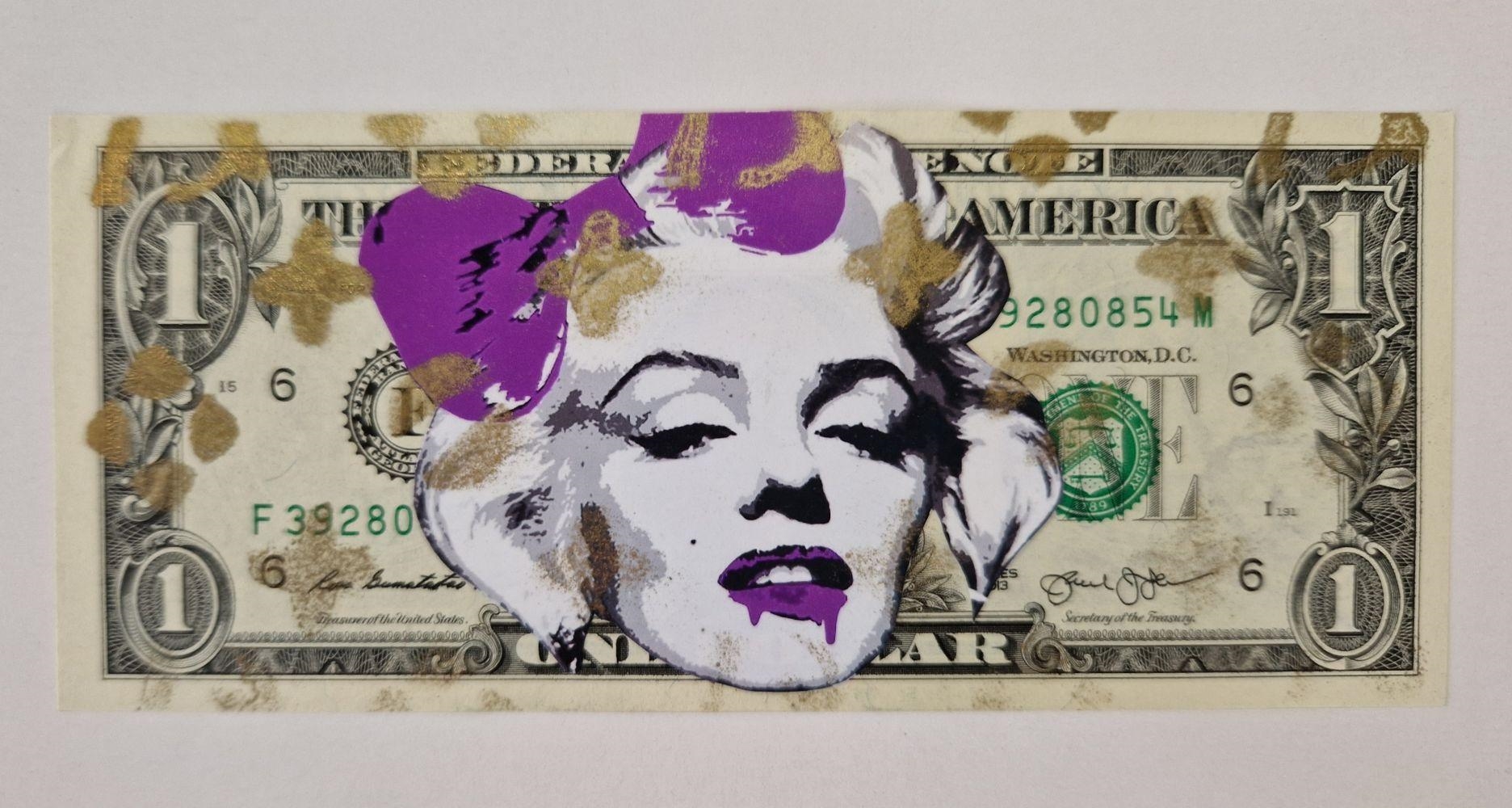 Death NYC Death NYC Dollar Marilyn Drip Melt Purple 2013 (2013