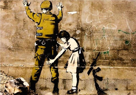 Banksy | Girl searching Soldier | MutualArt