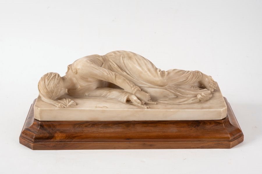 Saint Cecilia lying down by Stefano Maderno