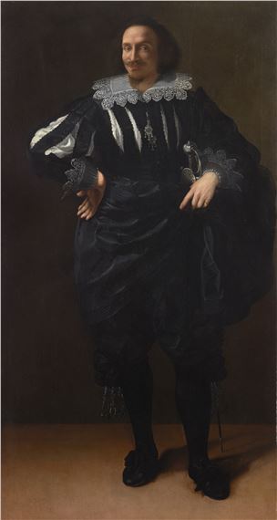 Portrait of a gentleman, probably Antoine de Ville (1596-1656), full-length by Artemisia Gentileschi