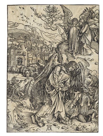 Albrecht Dürer | The Angel with the Key to the Bottomless Pit, from ...