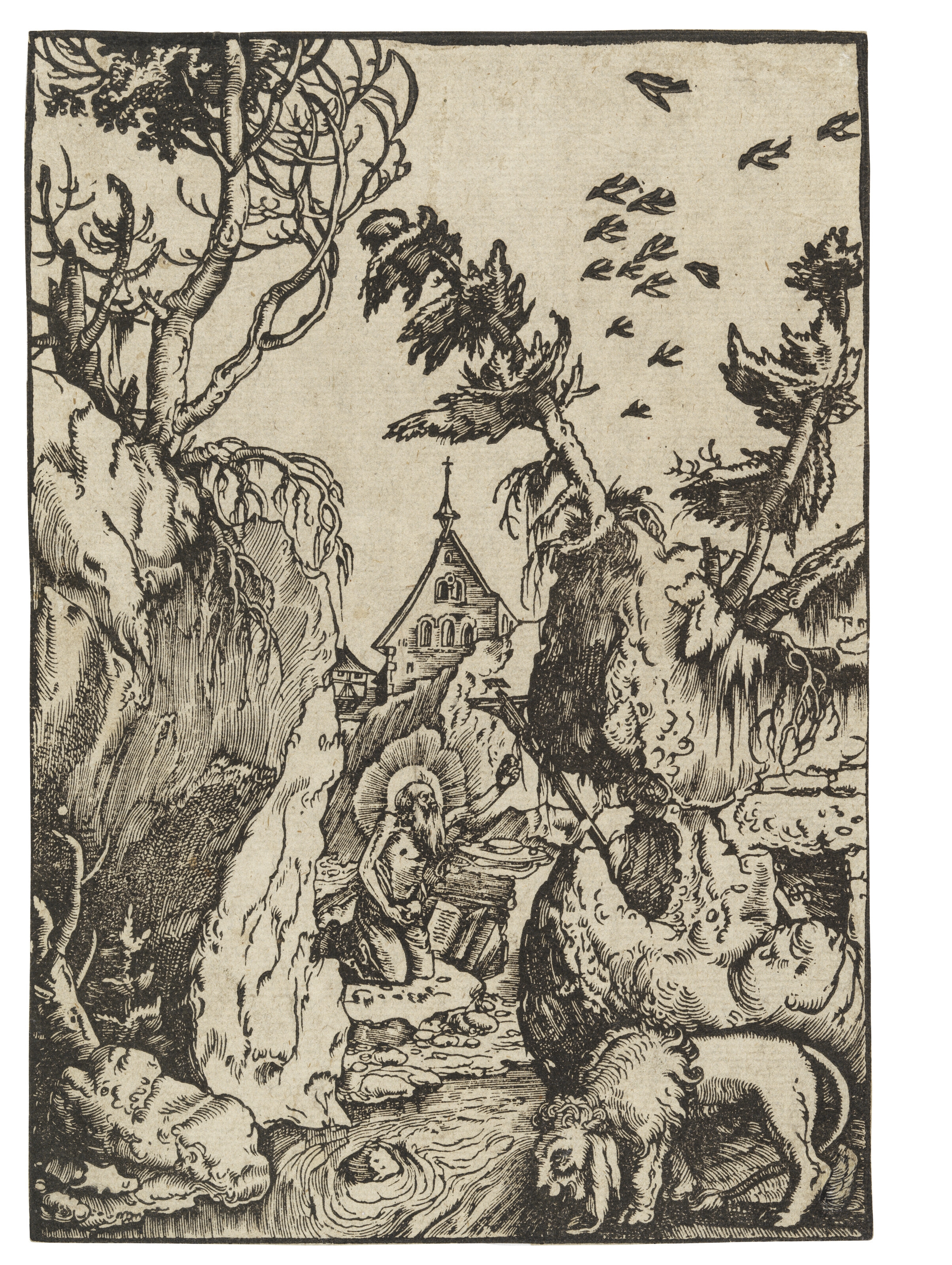 Saint Jerome in the Desert by Hans Baldung Grien, circa 1511