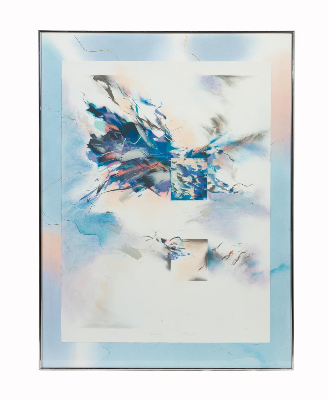 Artwork by Caroline Montague, Exit Glide, Made of lithograph on paper