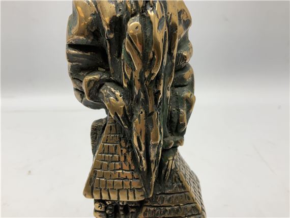 Kirill Postovit | figure of Rabbi Loew raised on a building | MutualArt