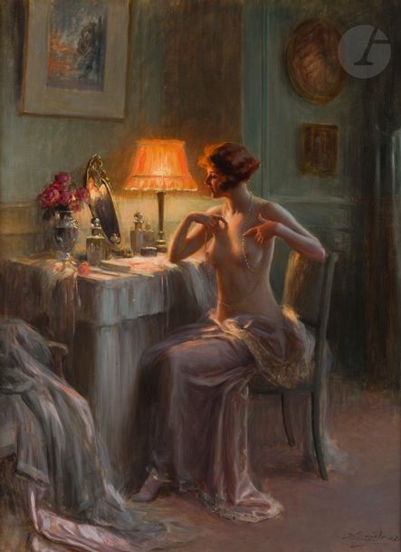 Signed lower right by Delphin Enjolras