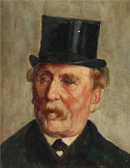 Portrait of a gentleman by Cilius Andersen