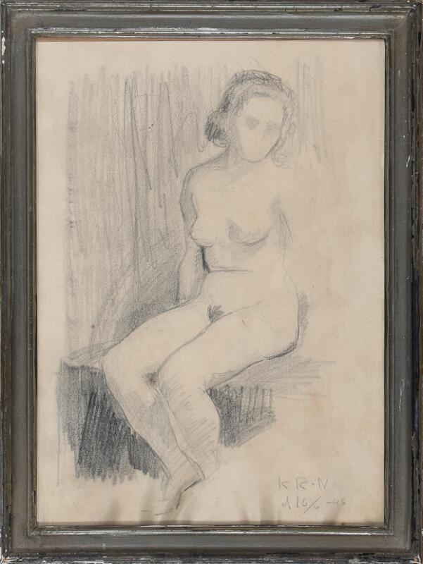 Artwork by Knud Raaschou-Nielsen, Two drawings, Made of Pencil on paper