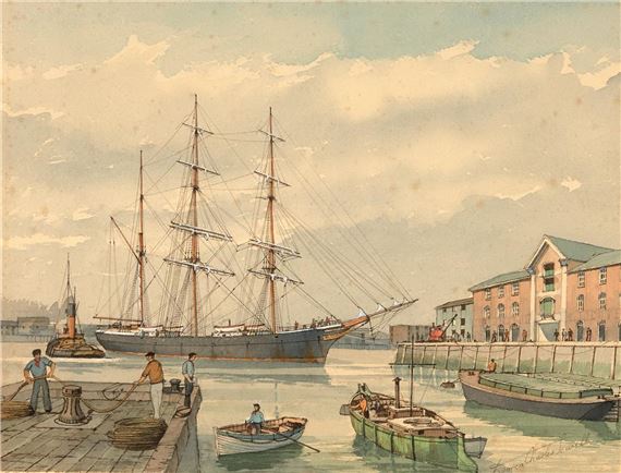 Harbour Scene by Dorca Charles Sewell