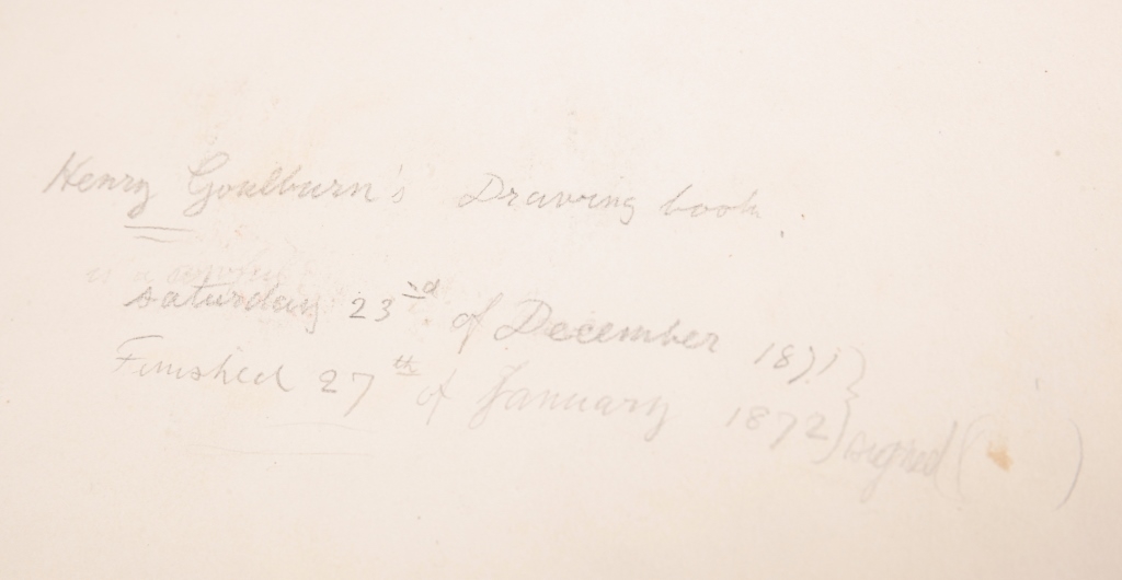 Artwork by Henry Goulburn, "DRAWING BOOK" BY HENRY GOULBURN., Made of Watercolor and pencil