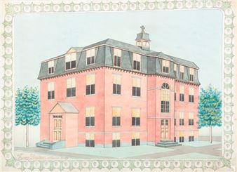 AMERICAN PAINTING OF ST. ALOYSIUS ACADEMY. - Emery Brodeur
