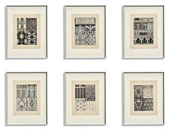 Designs for , Wallpaper and Embroidery in Louis XVI style' - Herman Firling