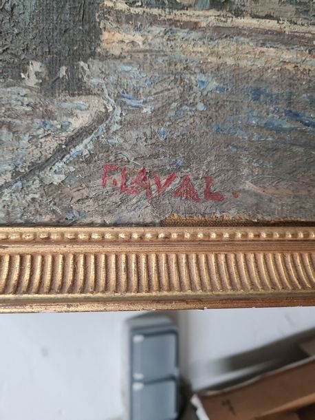 Artwork by Fernand Laval, Church of Saint Séverin, Paris,, Made of oil on canvas