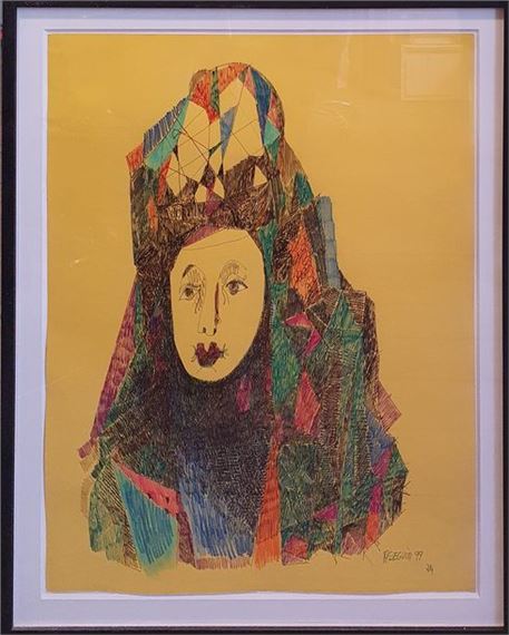 Woman with a Mantilla by Adrien Seguin