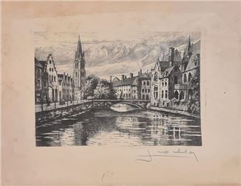 Bruges : Bridge of the horse - Bruges : Quai du Rosaire - Jean Joseph Chabridon