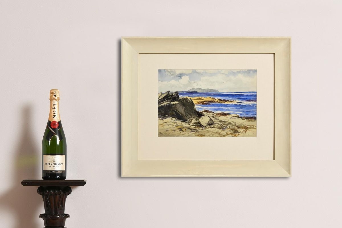 Artwork by Theodore James Gracey, Rocky Foreshore, West of Ireland, Made of watercolour