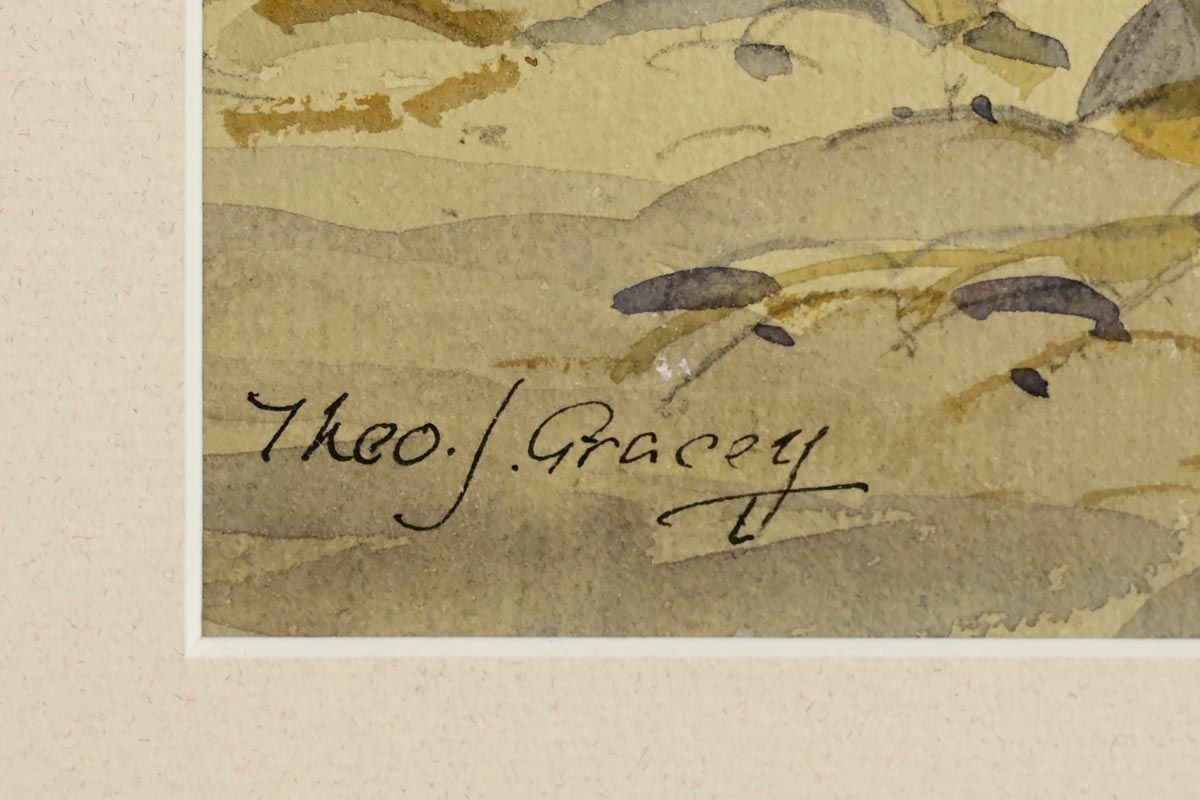 Artwork by Theodore James Gracey, Rocky Foreshore, West of Ireland, Made of watercolour