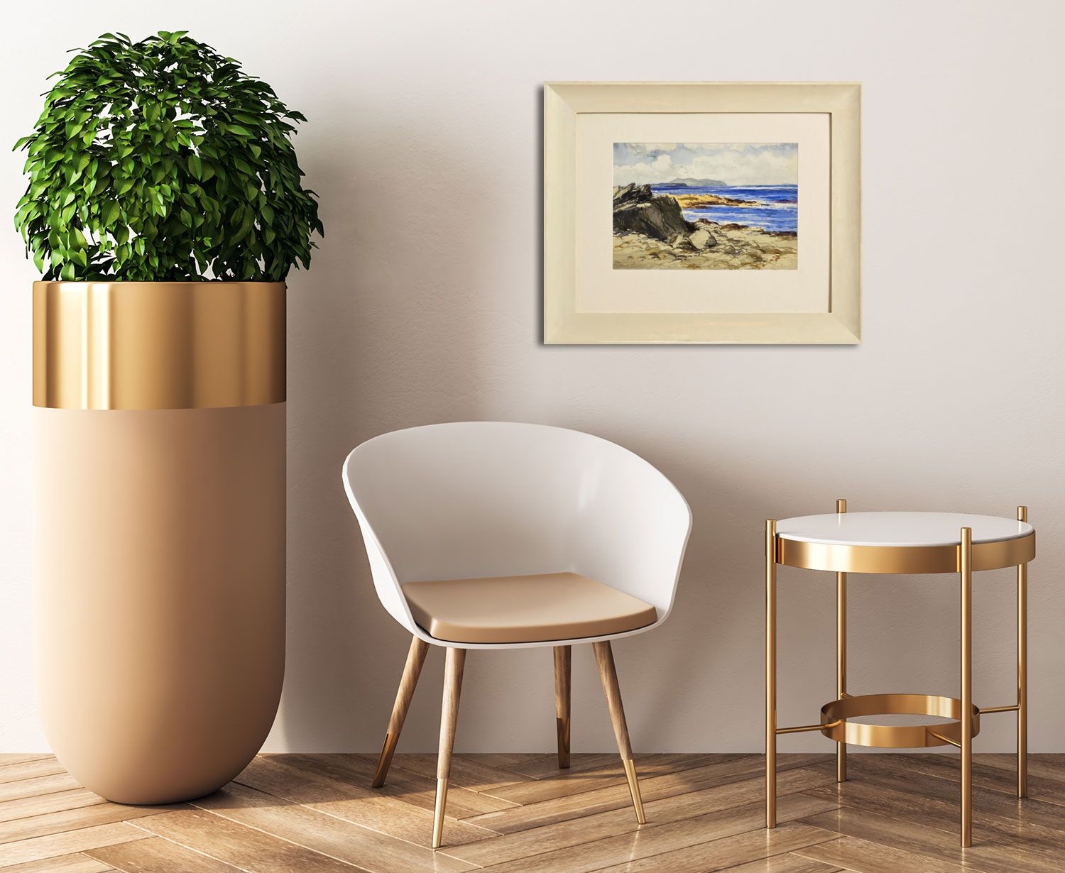 Artwork by Theodore James Gracey, Rocky Foreshore, West of Ireland, Made of watercolour