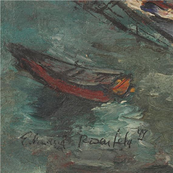 Edward Rosenfeld | Harbor Scene | MutualArt