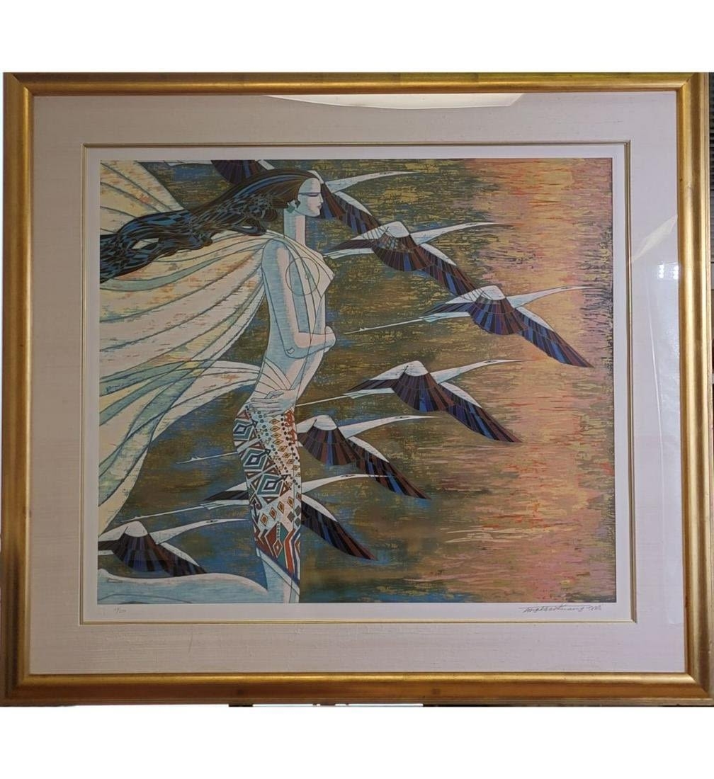 Ting Shao Kuang American Chinese B1939 Ting Shao Kuang Signed Limited