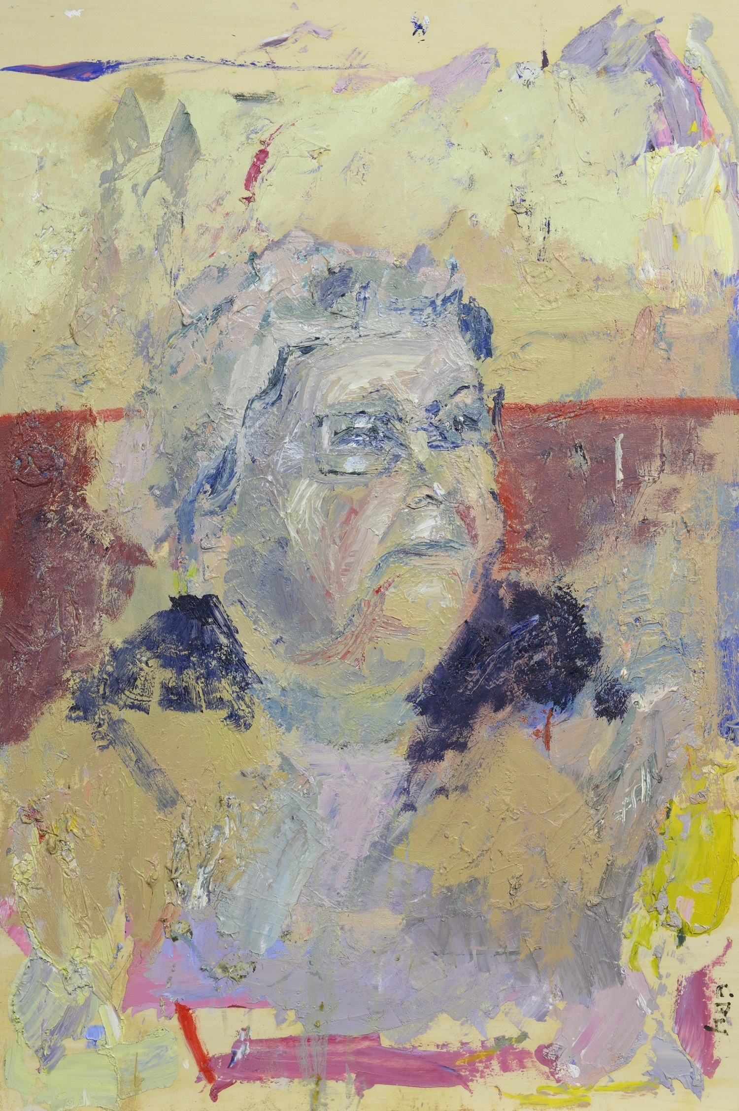 Artwork by Eileen Bridget Higgins, FACE TIME MAMMY, Made of oil on board