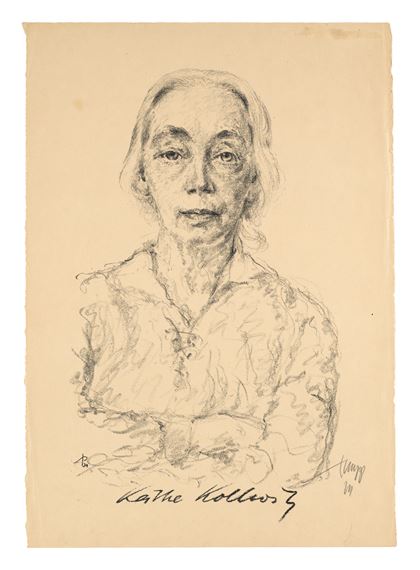 Potrait von Käthe Kollwitz by Emil Stumpp, 1924