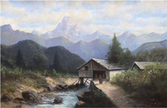 Die alte Mühle in den Pyrenäen - L. Gros