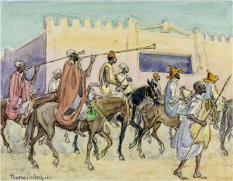 Trumpeters Before Wall, North Africa - Thorsten Harold Lindberg