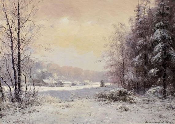 Winter Landscape by Vasily Nicholayevich Gribennikov, 2005