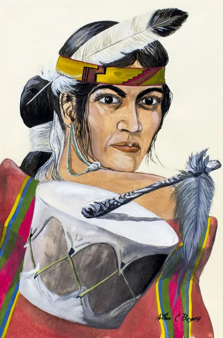 Artwork by Arthur C. Begay, The Sound, Made of watercolor on paper