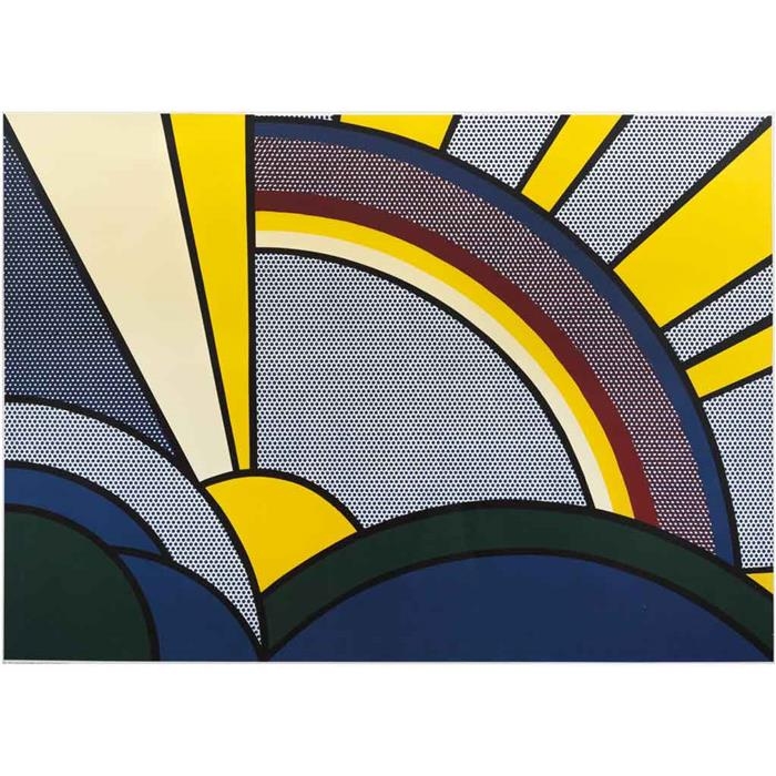 Modern Painting with Sun Rays by Roy Lichtenstein, 1972