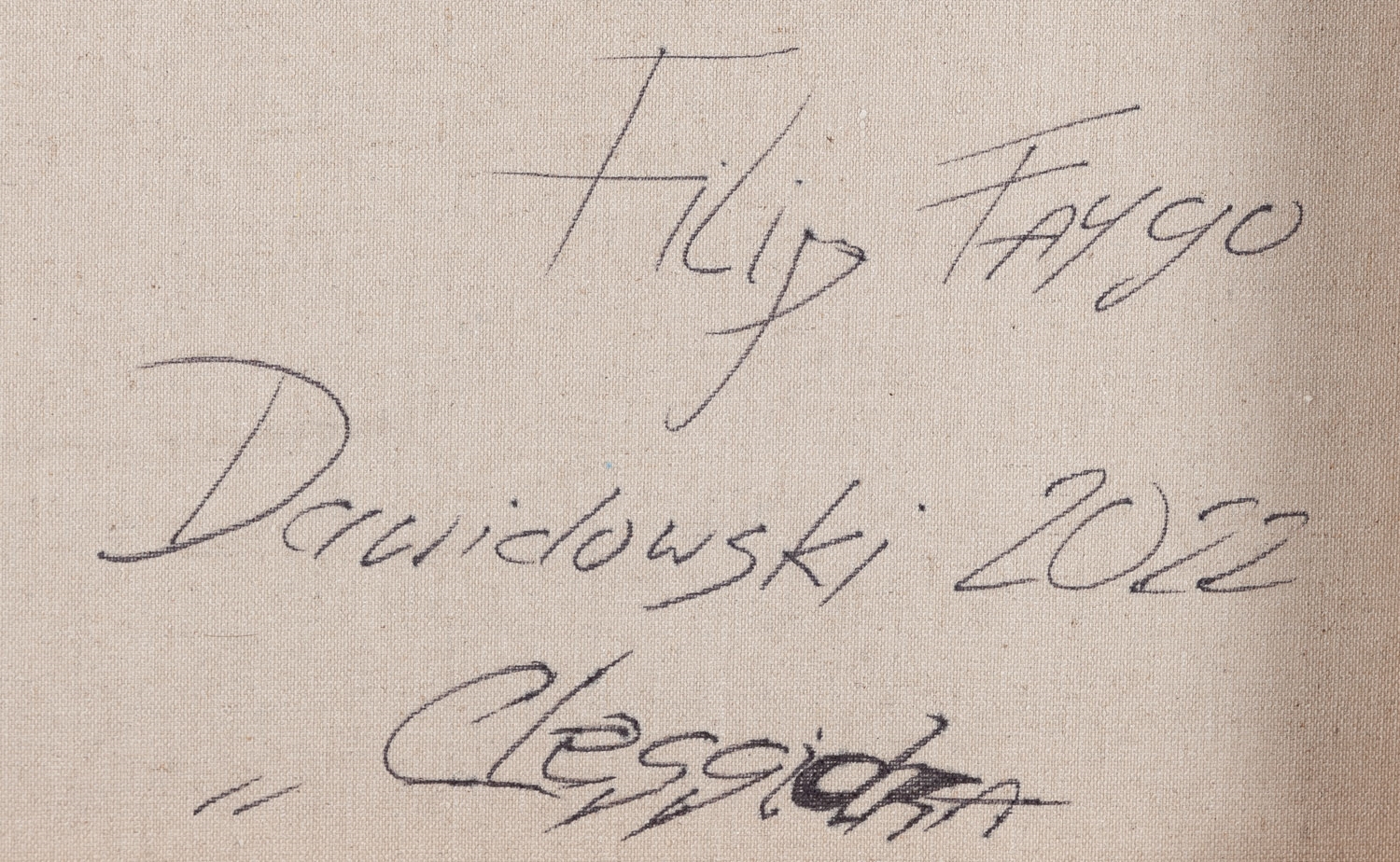 Artwork by Filip Dawidowski, Clessidra, Made of acrylic/canvas