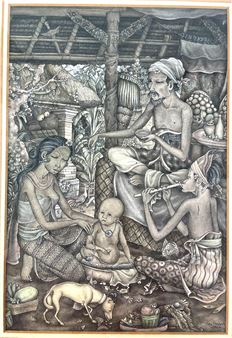 Family Scene - I Wayan Pendet