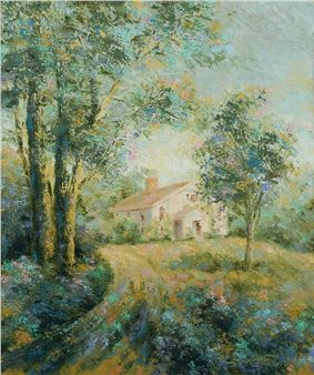 Impressionist Landscape with Homestead - Peter Schofield