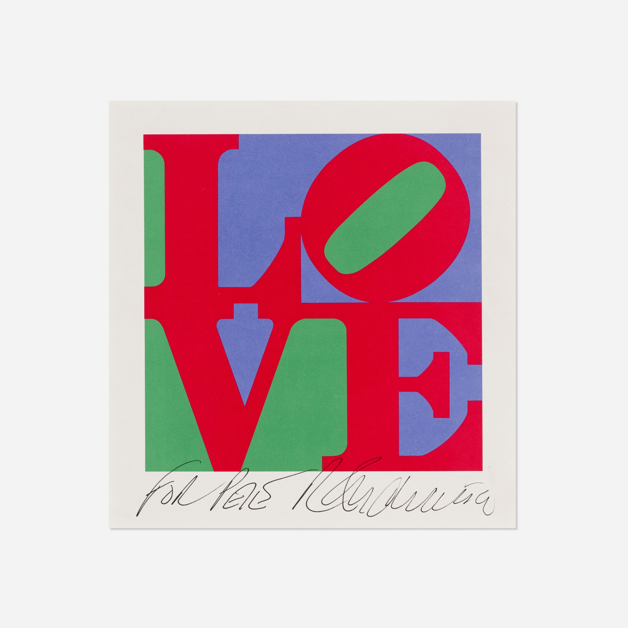 Robert Indiana | The Philadelphia Love (1975) | MutualArt