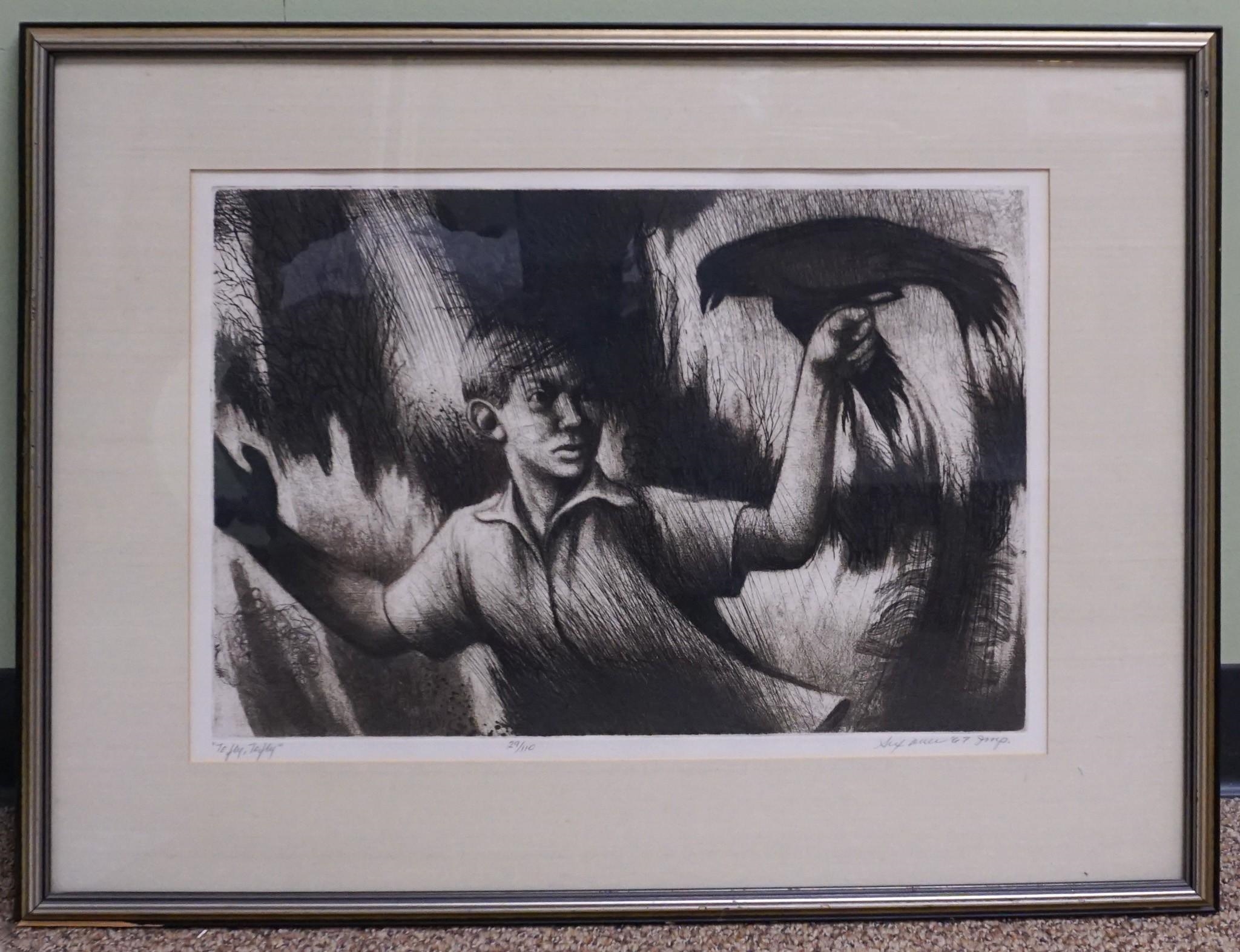 Artwork by Donald Sexauer, To Fly, Made of Etching