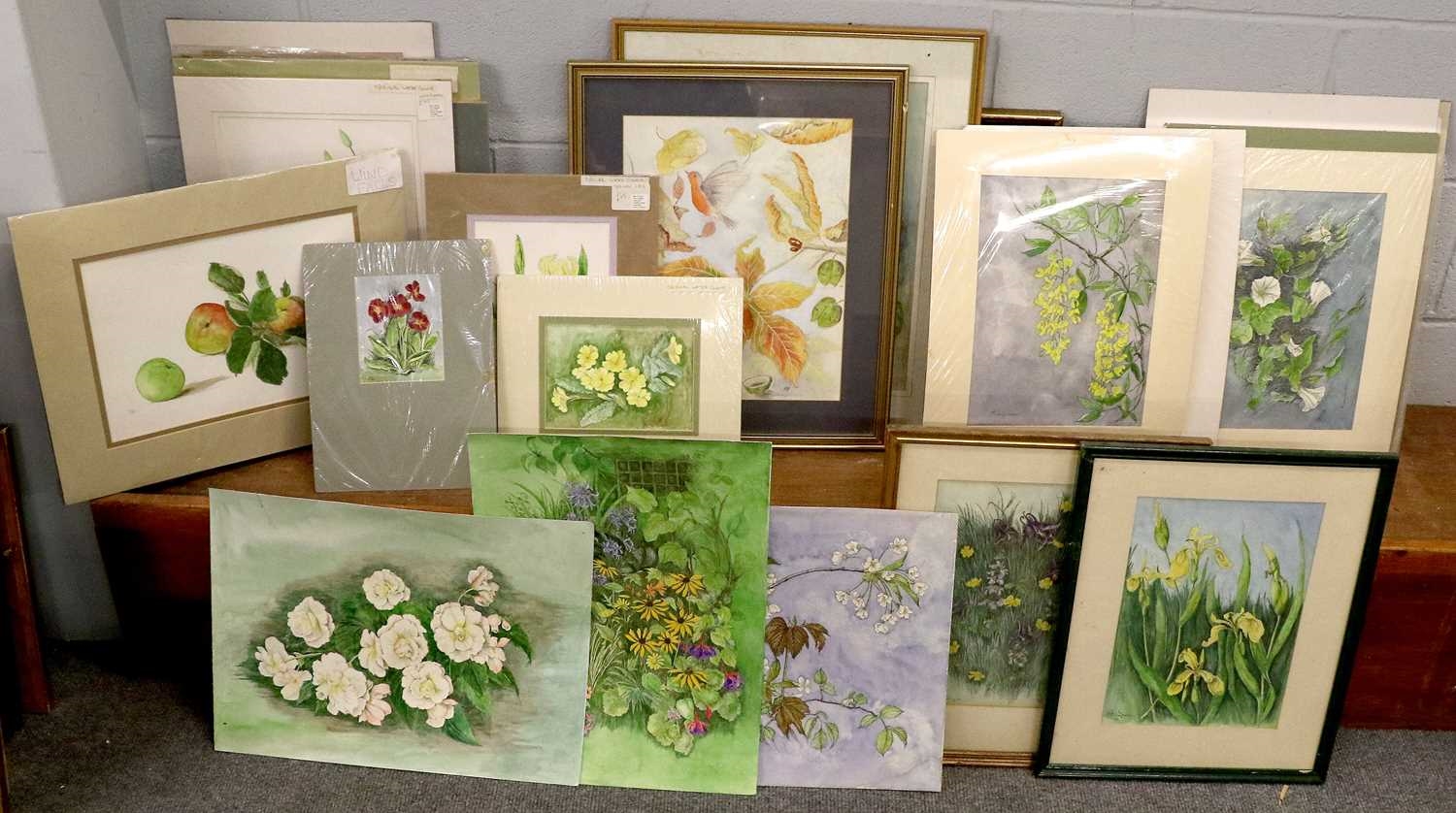 Artwork by Eleanor Patricia Dyson, Red Tulips, Made of watercolour and ink