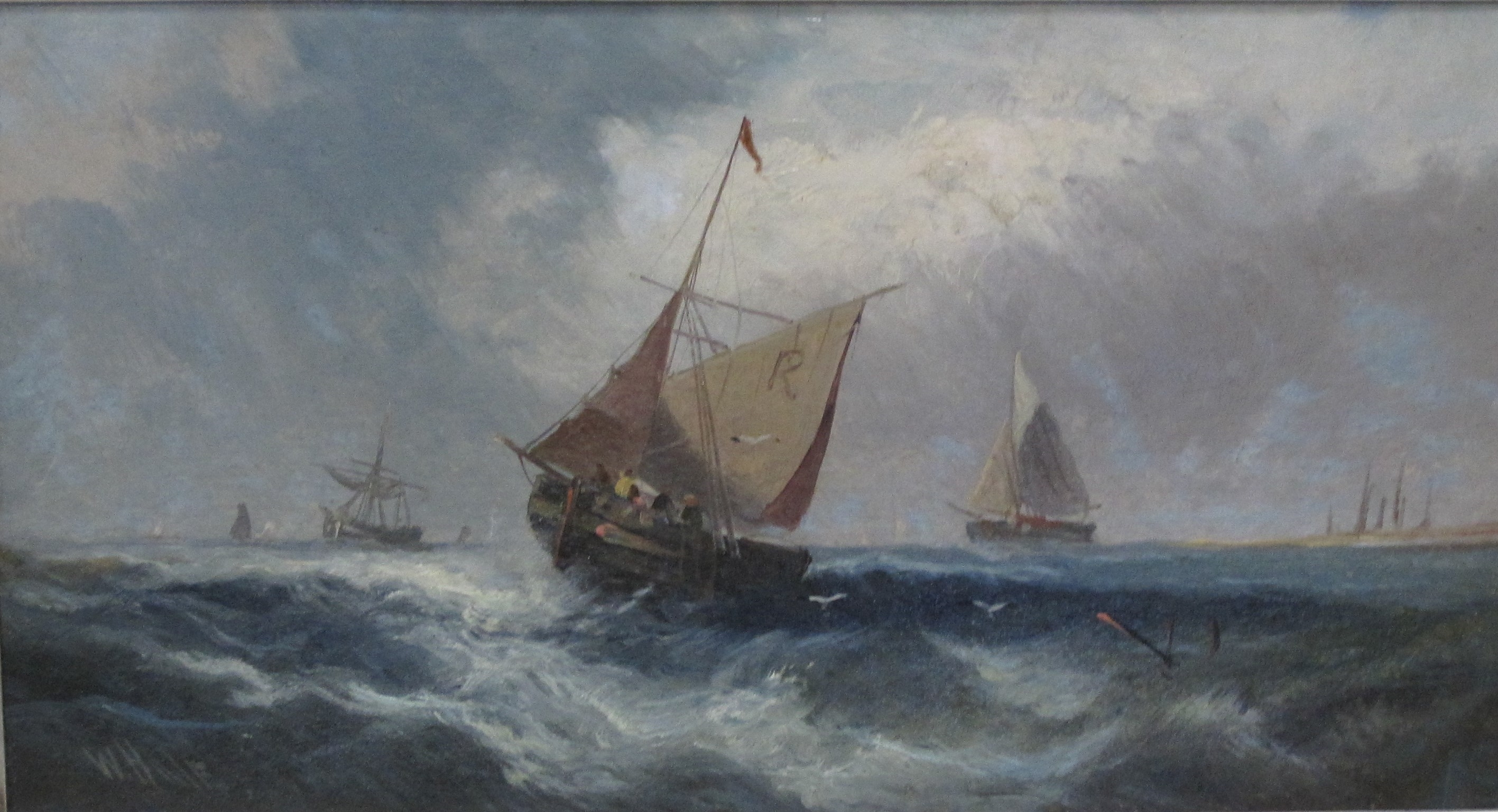 William Matthew Hale Shipping in choppy waters; and In a Swell