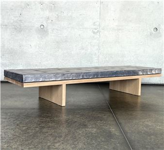 A “Bleischwer” bench, designed by Xaver Sedelmeier, - Xaver Sedelmeier