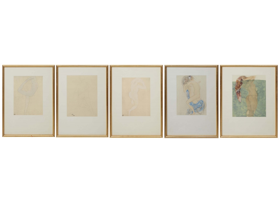 Auguste Rodin Five Nude Studies MutualArt