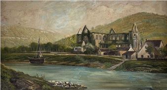 view of Tintern Abbey - S. Payce