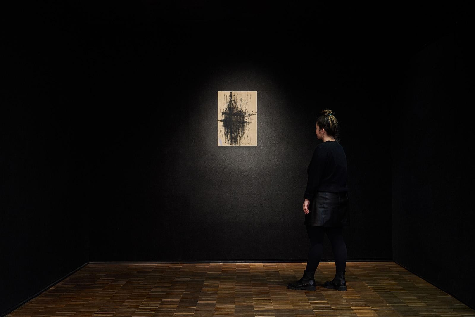 Artwork by Karl Fred Dahmen, Untitled., Made of India ink, charcoal and gouache on vellum