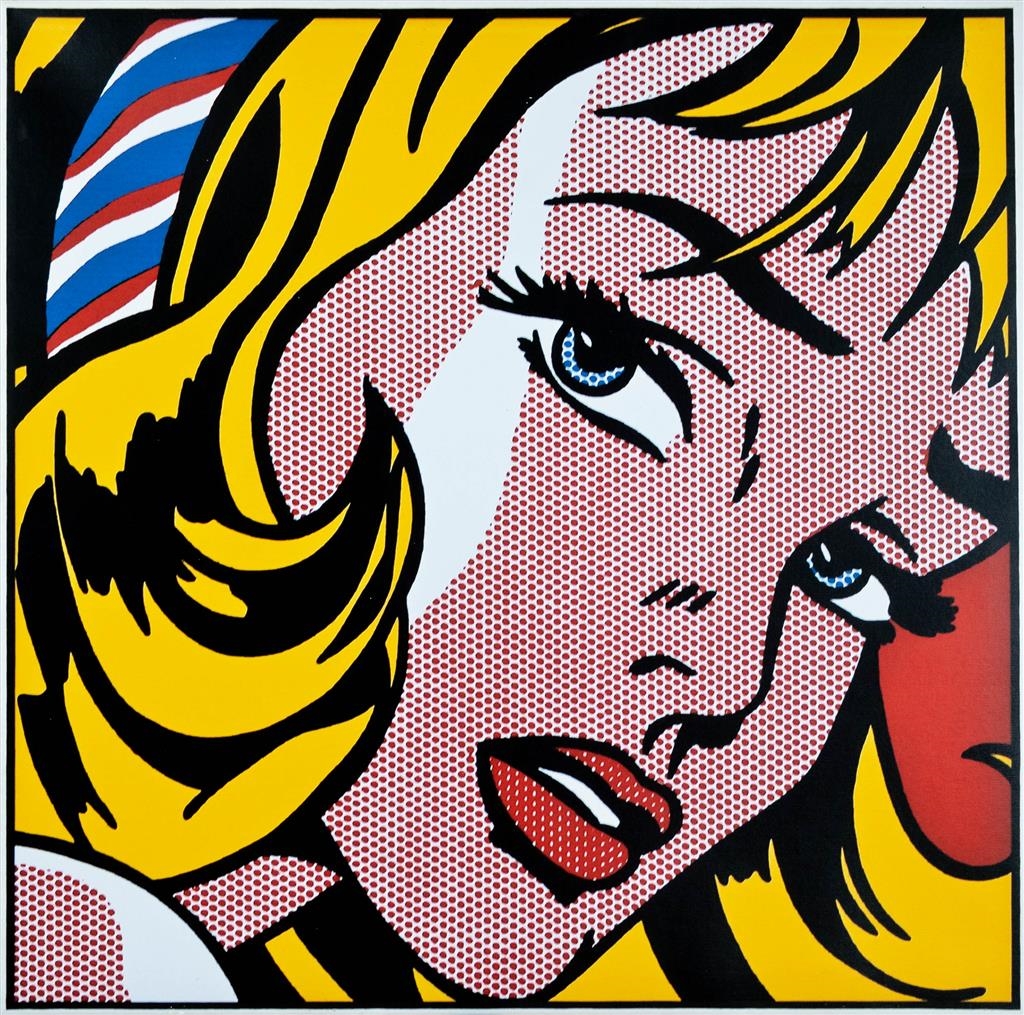 decorative print on canvas by Roy Lichtenstein