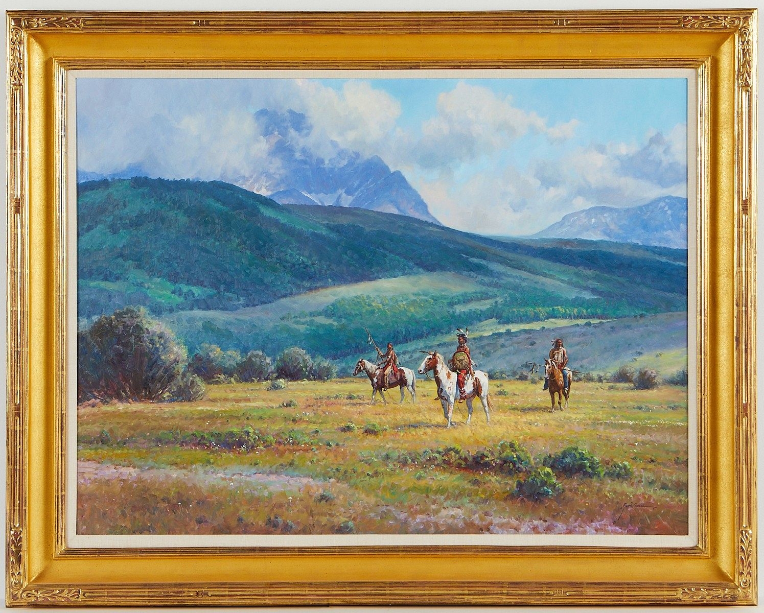 Martin Grelle | Large Martin Grelle In Their Own Hands Painting (Circa ...