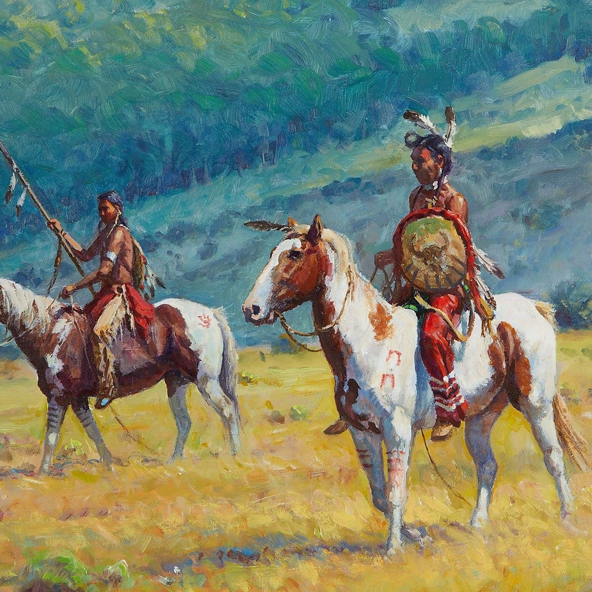 Martin Grelle | Large Martin Grelle In Their Own Hands Painting (Circa ...