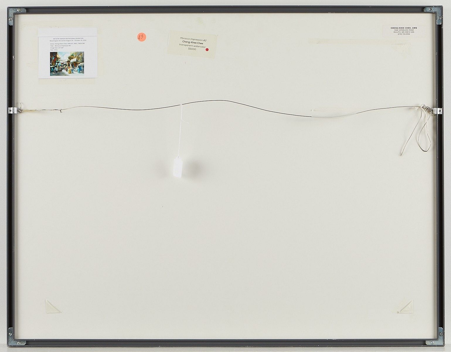 Artwork by Cheng Khee Chee, Cheng-Khee Chee "Morocco" Watercolor, Made of Watercolor on paper