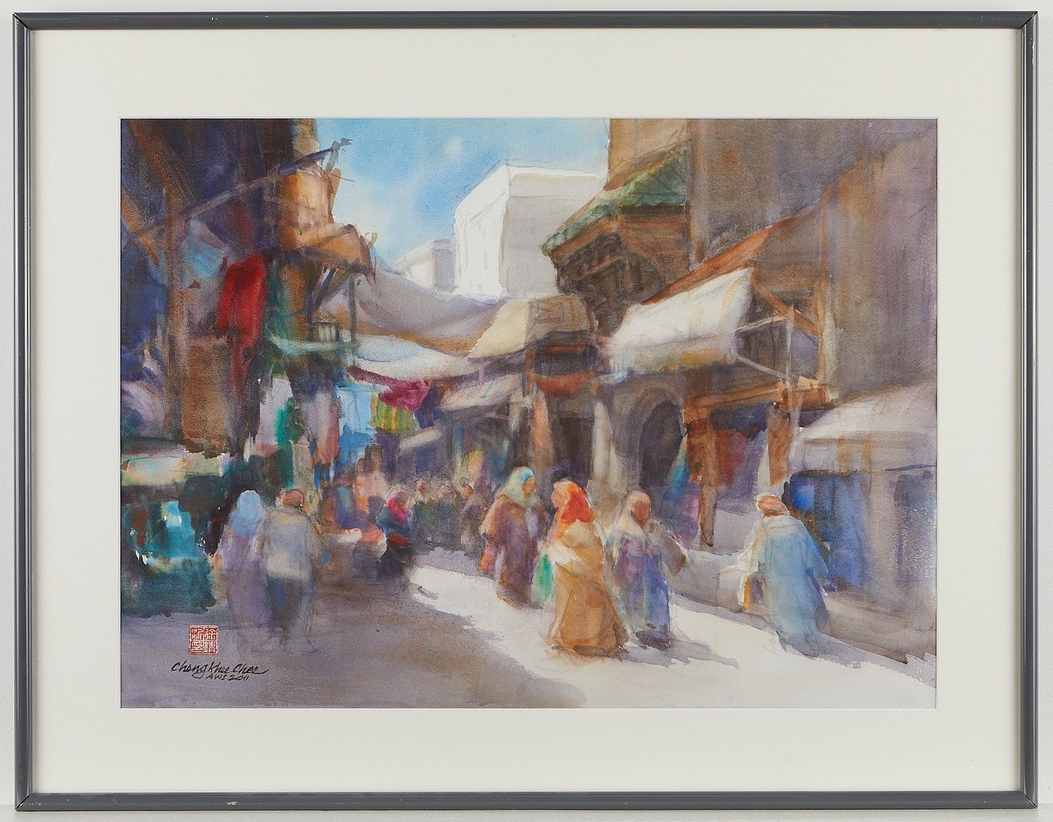 Artwork by Cheng Khee Chee, Cheng-Khee Chee "Morocco" Watercolor, Made of Watercolor on paper