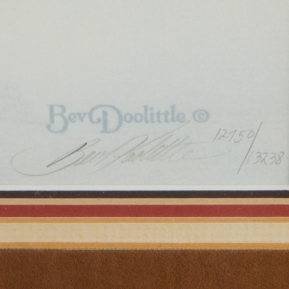 Artwork by Bev Doolittle, 3 Signed Bev Doolittle Prints, Made of color offset lithographs on paper