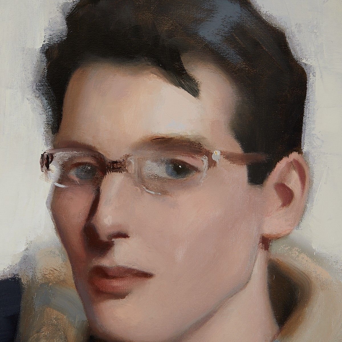 Artwork by Kai McCall, Kai McCall "Cold City Picture" Oil Painting, Made of Oil on canvas